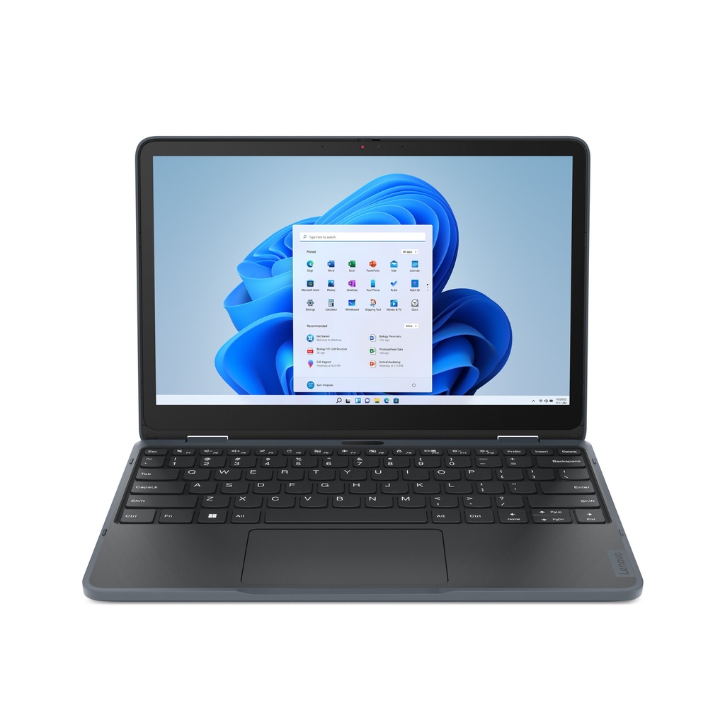 Lenovo 300w Yoga Gen 4 Intel® N N100 Hybrid (2-in-1) 29.5 cm (11.6") Touchscreen HD 4 GB LPDDR5-SDRAM 128 GB SSD Wi-Fi 6 (802.11ax) Windows 11 Pro Academic English Grey