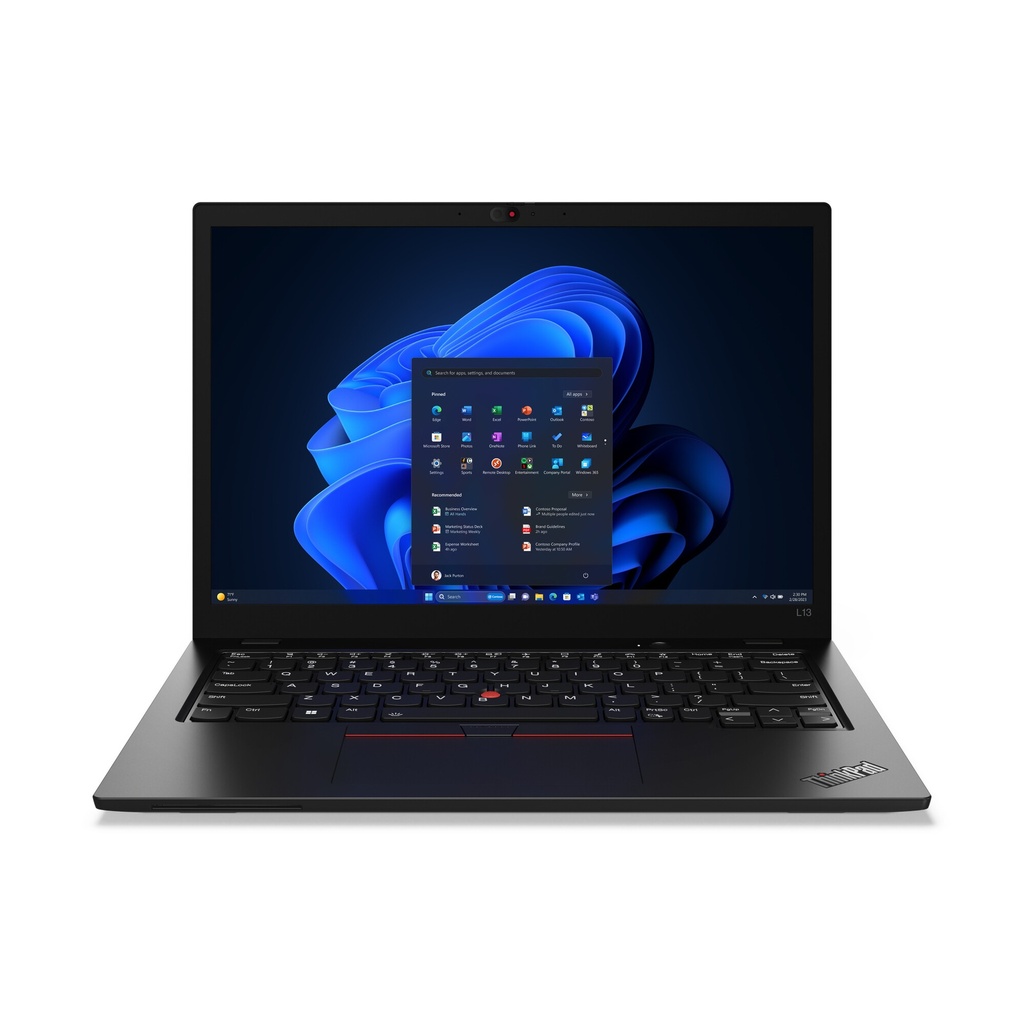 Lenovo ThinkPad L13 Gen 5 (Intel) Intel Core Ultra 7 155U Laptop 33,8 cm (13.3") WSXGA 16 GB LPDDR5-SDRAM 512 GB SSD Wi-Fi 6E (802.11ax) Windows 11 Pro Engels Zwart